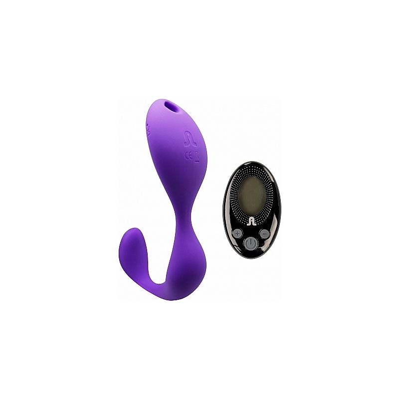 MR. HOOK VIBRADOR MANOS LIBRES CON MANDO - MORADO