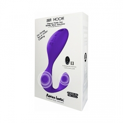 MR. HOOK VIBRADOR MANOS LIBRES CON MANDO - MORADO