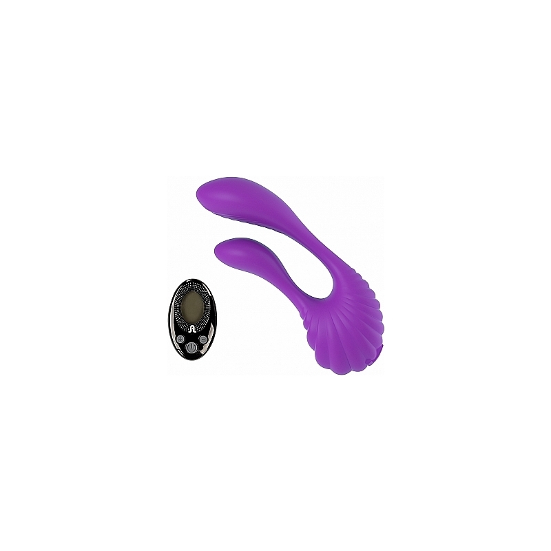 COUPLE SECRETS VIBRADOR DOBLE CON MANDO - MORADO