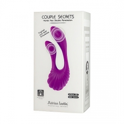 COUPLE SECRETS VIBRADOR DOBLE CON MANDO - MORADO