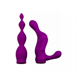 ACOPLES PARA EL VIBRADOR 2 Y 2X ADRIEN LASTIC - USO ANAL - MORADO