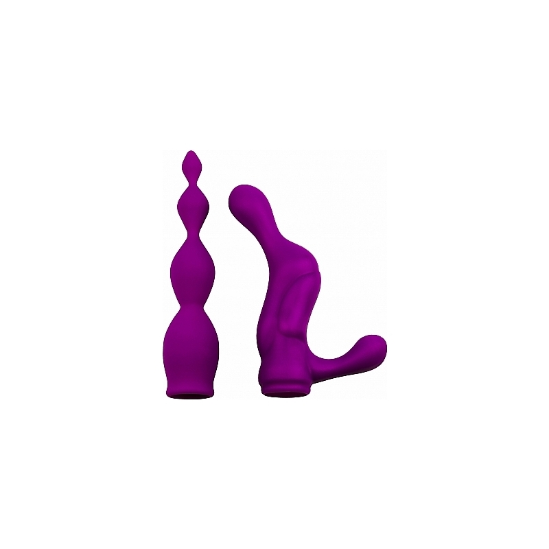 ACOPLES PARA EL VIBRADOR 2 Y 2X ADRIEN LASTIC - USO ANAL - MORADO