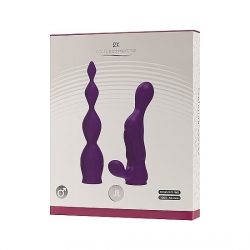 ACOPLES PARA EL VIBRADOR 2 Y 2X ADRIEN LASTIC - USO ANAL - MORADO