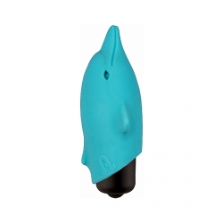 POCKET DOLPHIN VIBRADOR DE SILICONA - AZUL