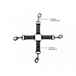 ACCESORIO DE 4 ANCLAJES PARA ATADURAS BONDAGE