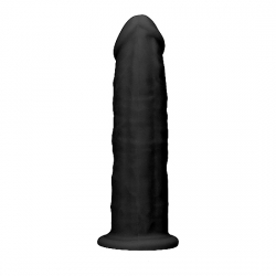 DILDO DE SILICONA SIN TESTÍCULOS 15,3CM - NEGRO