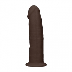 DILDO DE SILICONA SIN TESTÍCULOS 15,3CM - MARRÓN