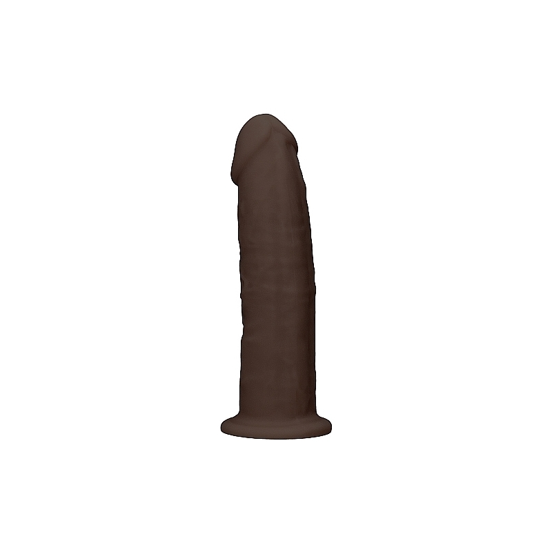 DILDO DE SILICONA SIN TESTÍCULOS 15,3CM - MARRÓN