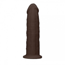 DILDO DE SILICONA SIN TESTÍCULOS 15,3CM - MARRÓN