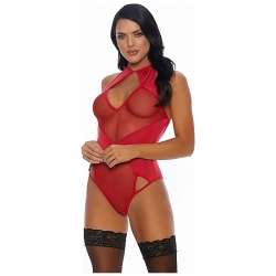 RAVISHING DARLING BODY CON TRANSPARENCIAS - ROJO