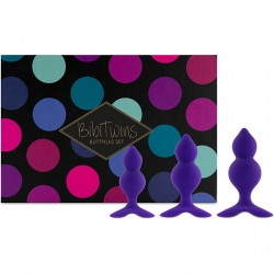 FEELZTOYS - BIBI TWIN SET DE 3 PLUGS ANALES - MORADO