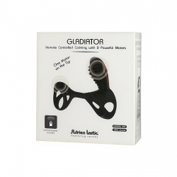 GLADIATOR ANILLO PARA EL PENE CON CONTROL REMOTO - NEGRO