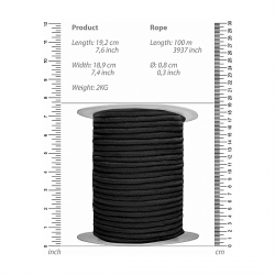 CUERDA BONDANGE 100 METROS NEGRO