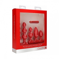 KIT DE SILICONA ROJO RECARGABLE USB - ROJO