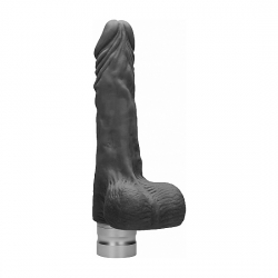 PENE REALÍSTICO CON VIBRACIÓN 17CM - NEGRO