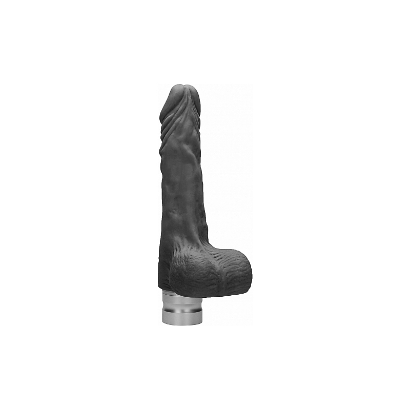 PENE REALÍSTICO CON VIBRACIÓN 17CM - NEGRO