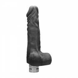 PENE REALÍSTICO CON VIBRACIÓN 20CM - NEGRO