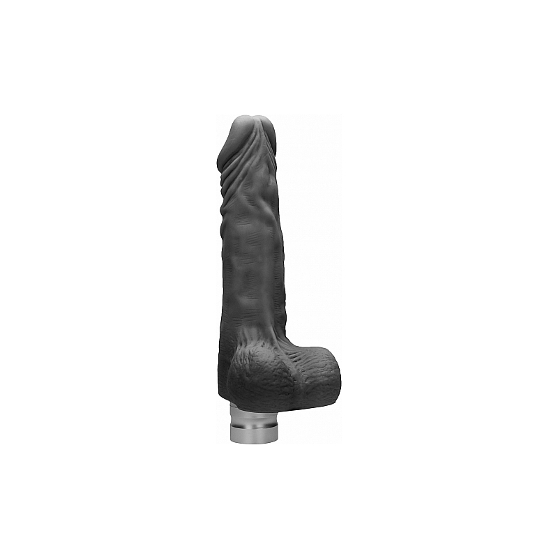 PENE REALÍSTICO CON VIBRACIÓN 20CM - NEGRO