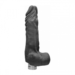 PENE REALÍSTICO CON VIBRACIÓN 23CM - NEGRO