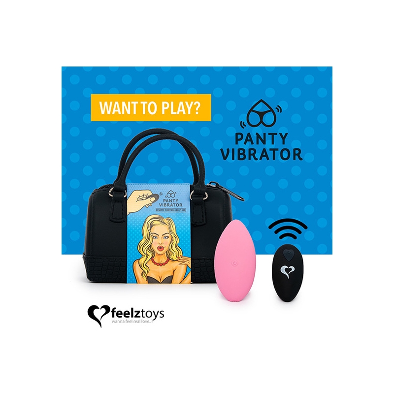 FEELZTOYS - BRAGUITA VIBRADORA CON MANDO - ROSA