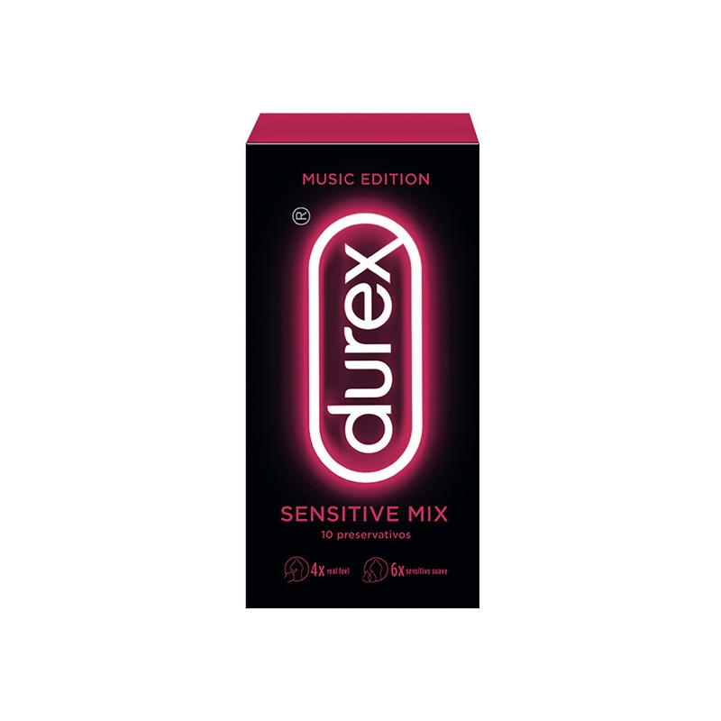 DUREX MUSIC EDITION SENSITIVE MIX 10 PRESERVATIVOS