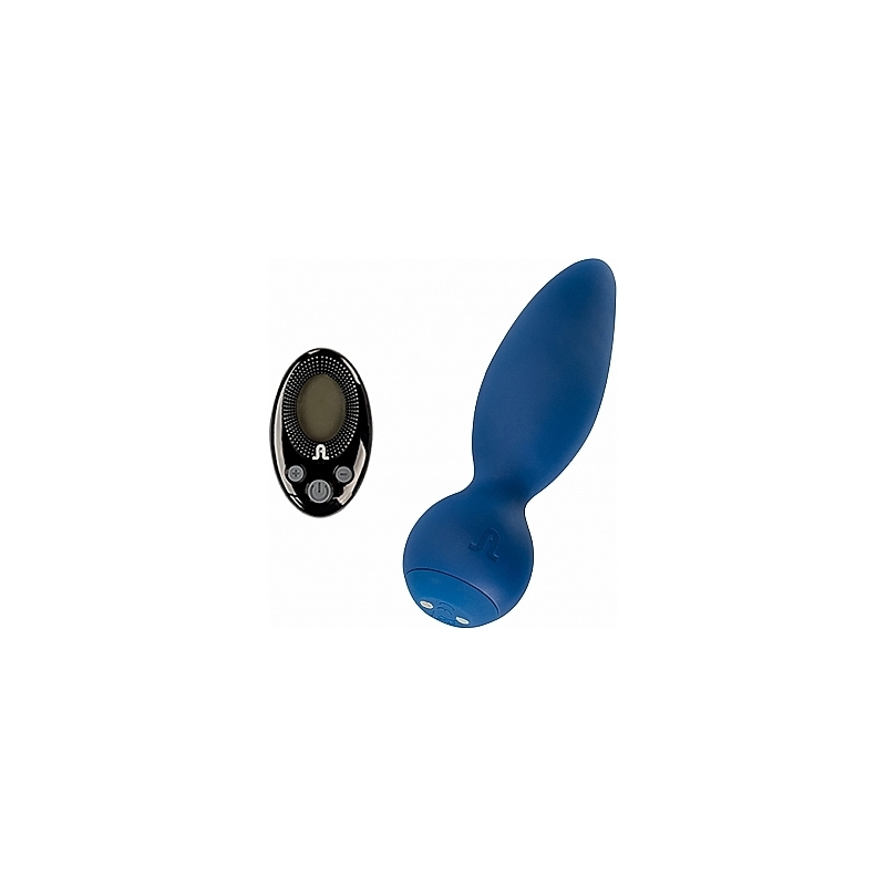 LITTLE ROCKET PLUG VIBRADOR CON MANDO - AZUL