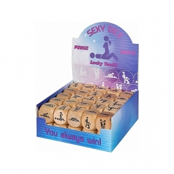 SEX POSITION DICE - PACK DE 50 PCS - MADERA