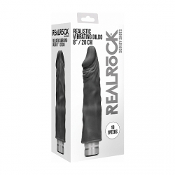 20 CM VIBRADOR REAL NEGRO