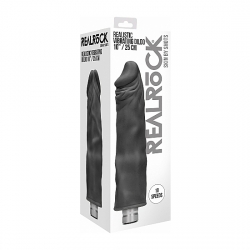 25 CM DILDO VIBRADOR REAL NEGRO