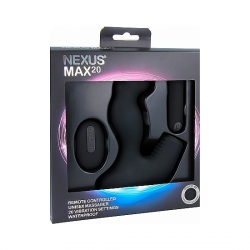 MAX 20 MASAJEADOR DILDO UNISEX CON CONTROL REMOTO NEGRO