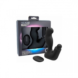 MAX 20 MASAJEADOR DILDO UNISEX CON CONTROL REMOTO NEGRO