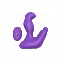 MAX 20 MASAJEADOR DILDO UNISEX CON CONTROL REMOTO MORADO