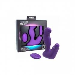 MAX 20 MASAJEADOR DILDO UNISEX CON CONTROL REMOTO MORADO