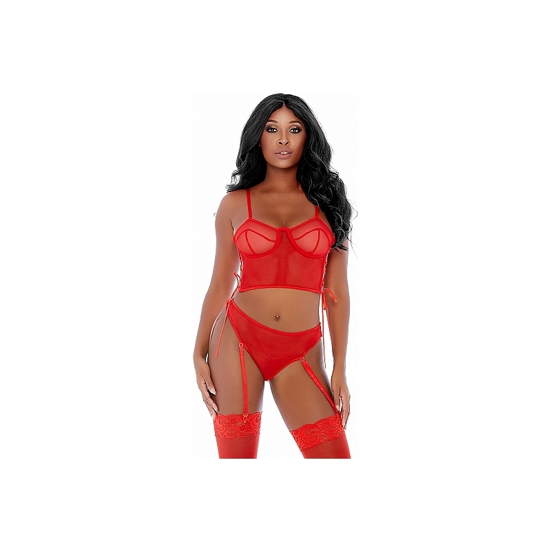 RING ME UP BUSTIE CONJUNTO ROJO
