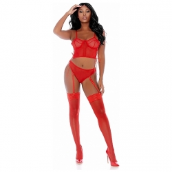 RING ME UP BUSTIE CONJUNTO ROJO