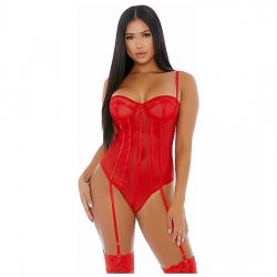 SHEER UP MESH CONJUNTO ROJO