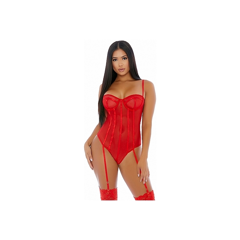 SHEER UP MESH CONJUNTO ROJO