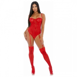 SHEER UP MESH CONJUNTO ROJO