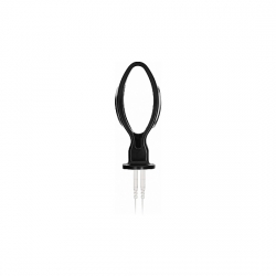 E-STIM HOLLOW PLUG EXTREMO NEGRO