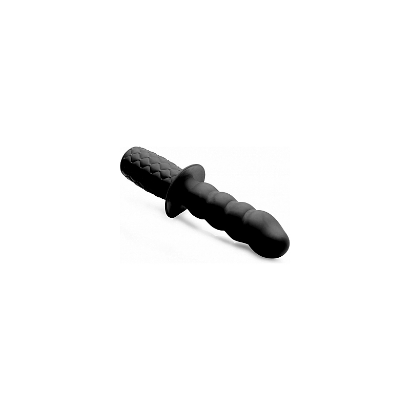 THE HANDLER 10X PLUG VIBRADOR DE SILICONA NEGRO