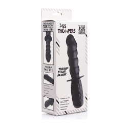 THE HANDLER 10X PLUG VIBRADOR DE SILICONA NEGRO
