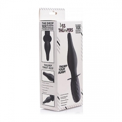 THE DROP 10X PLUG VIBRADOR DE SILICONA NEGRO