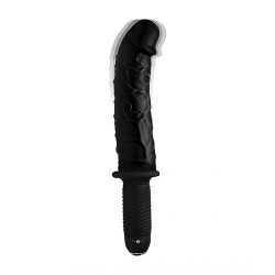 THE CURVED DICKTATOR 13 PLUG VIBRADOR DE SILICONA NEGRO