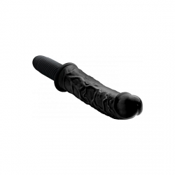 THE CURVED DICKTATOR 13 PLUG VIBRADOR DE SILICONA NEGRO