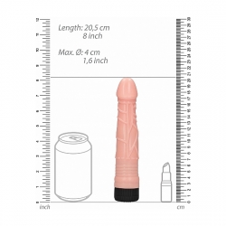 18 CM RIBBED REALISTIC DILDO VIBE