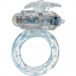 ANILLO PENE CON VIBRACION TRANSPARENTE