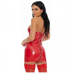 VESTIDO TOO SLICK ROJO