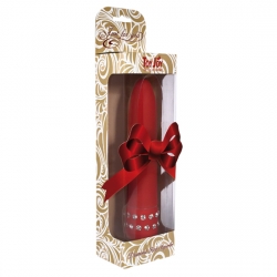 SUPERVE VIBRADOR ROJO CON DIAMANTES