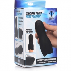 PENE DE SILICONA HEAD PLEASER - NEGRO