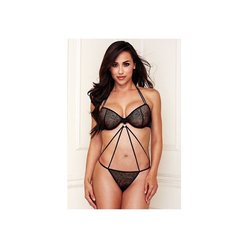 CRISS CROSS LACE TEDDY